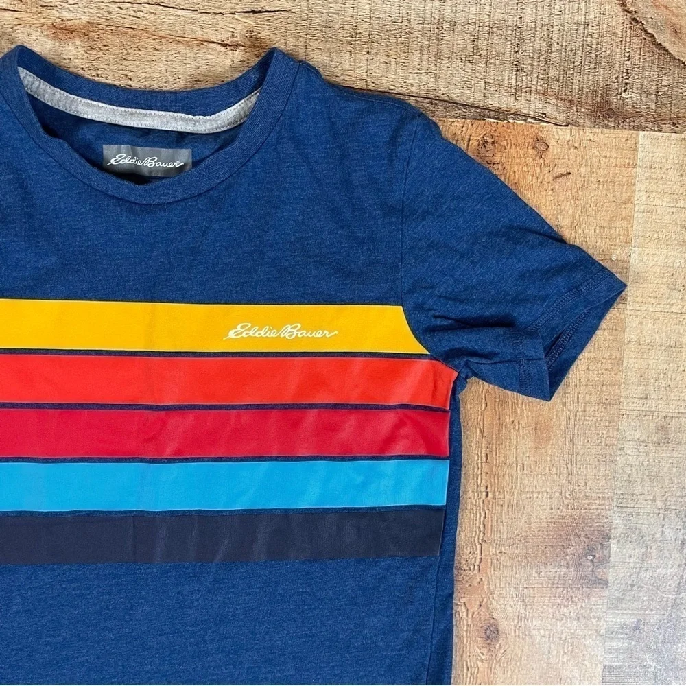 Eddie Bauer Athletic Works Rainbow Retro Outfit Size 7-8 Athletic Casual Sporty